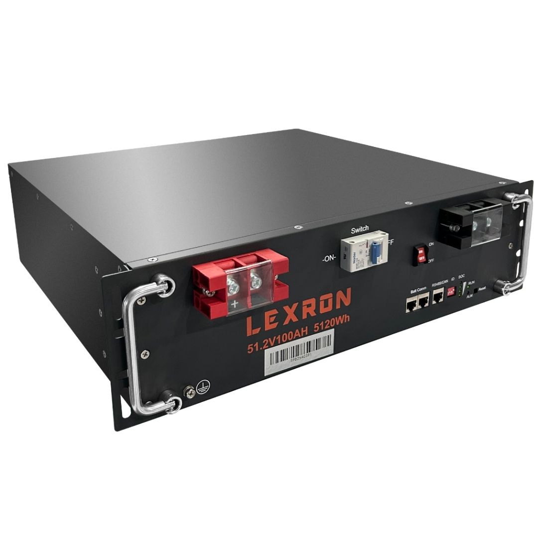 LEXRON Lityum Akü (LiFePo4) Kaset Tipi 51.2V 100A